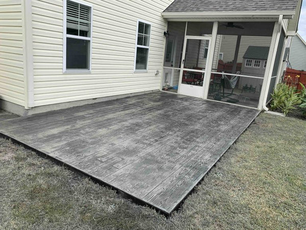Concrete patio